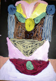 Wollbilder nach Hundertwasser