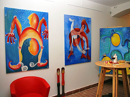 Ausstellung in Billy's Atelier zur Ateliereröffnung