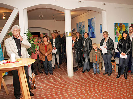 Ausstellung in Billy's Atelier zur Ateliereröffnung